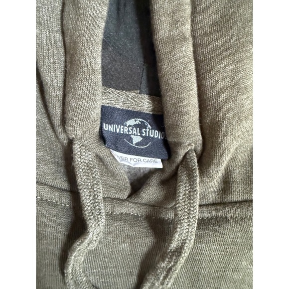 Universal Studios Men's Olive Green Graphic Hoodie Sweatshirt Size Small - Picture 3 of 6